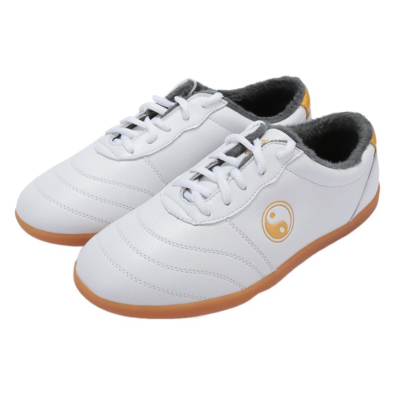 Big Sale Martial Arts Shoes Winter Fleece-Lined Tbottomon Bottom Tai Chi Shoes Indoor Warm Training Shoes Fitness Breathable Sports Shoes