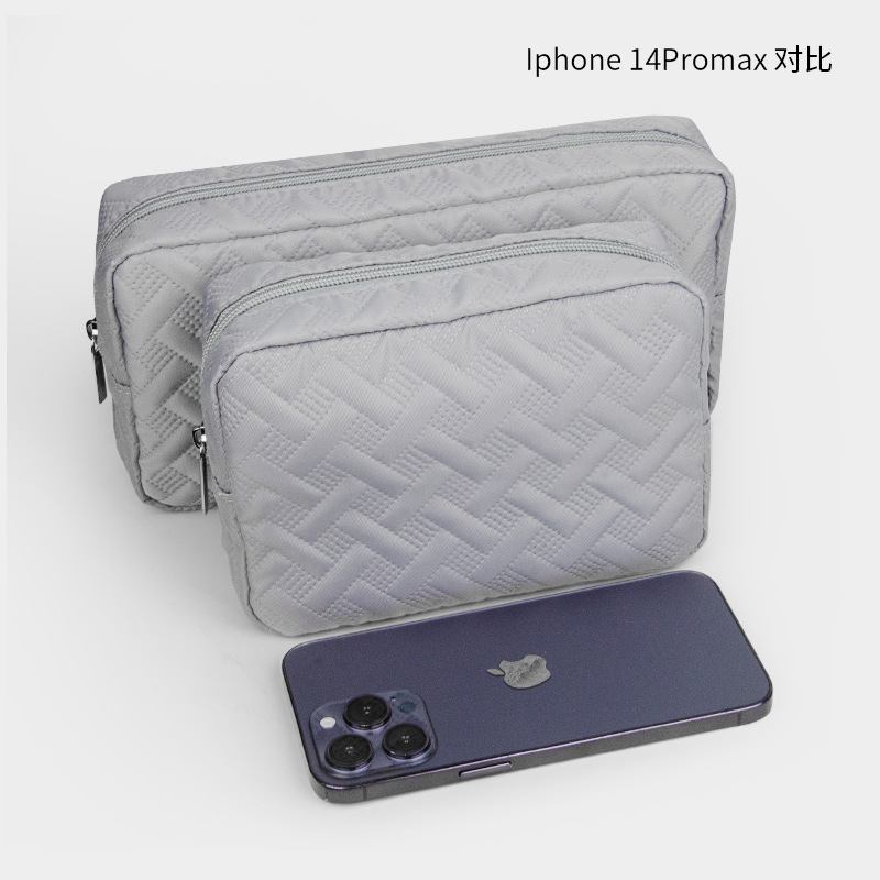 Picture of Digital Accessories Cosmetics Bag Data Cable Mouse U Disk Mobile Power Charger Head Cosmetics Bag Simple Cosmetic Bag