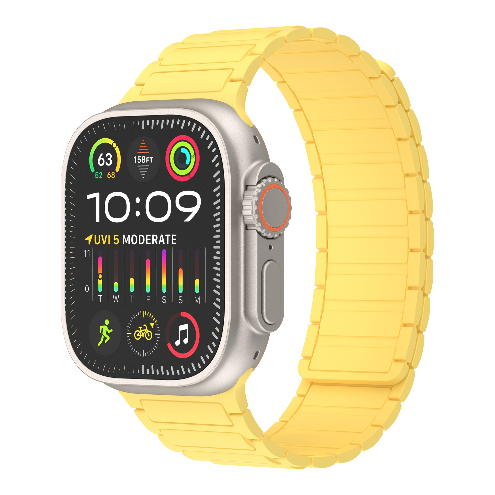 Picture of Suitable for Apple Watch Magnetic Silicone Strap Appleiwatch10 Generation S9U Magnetic Loop Strap Tool Style