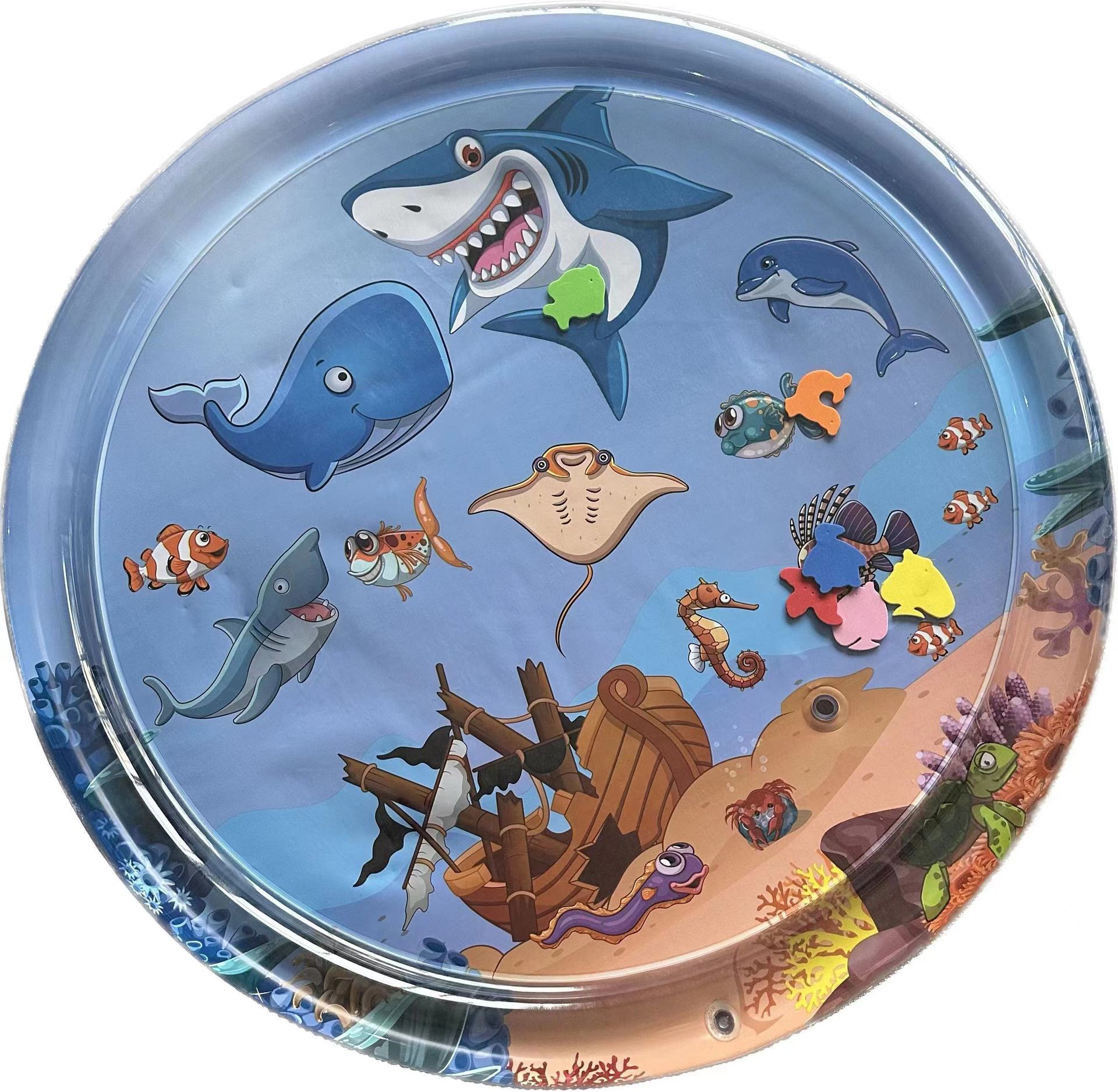 Picture of Cross-Border Baby Climbing Mat Crawling Training Clap Mat Marine Life Swimming Ring Children's Climbing Mat Seat Cushion Wholesale
