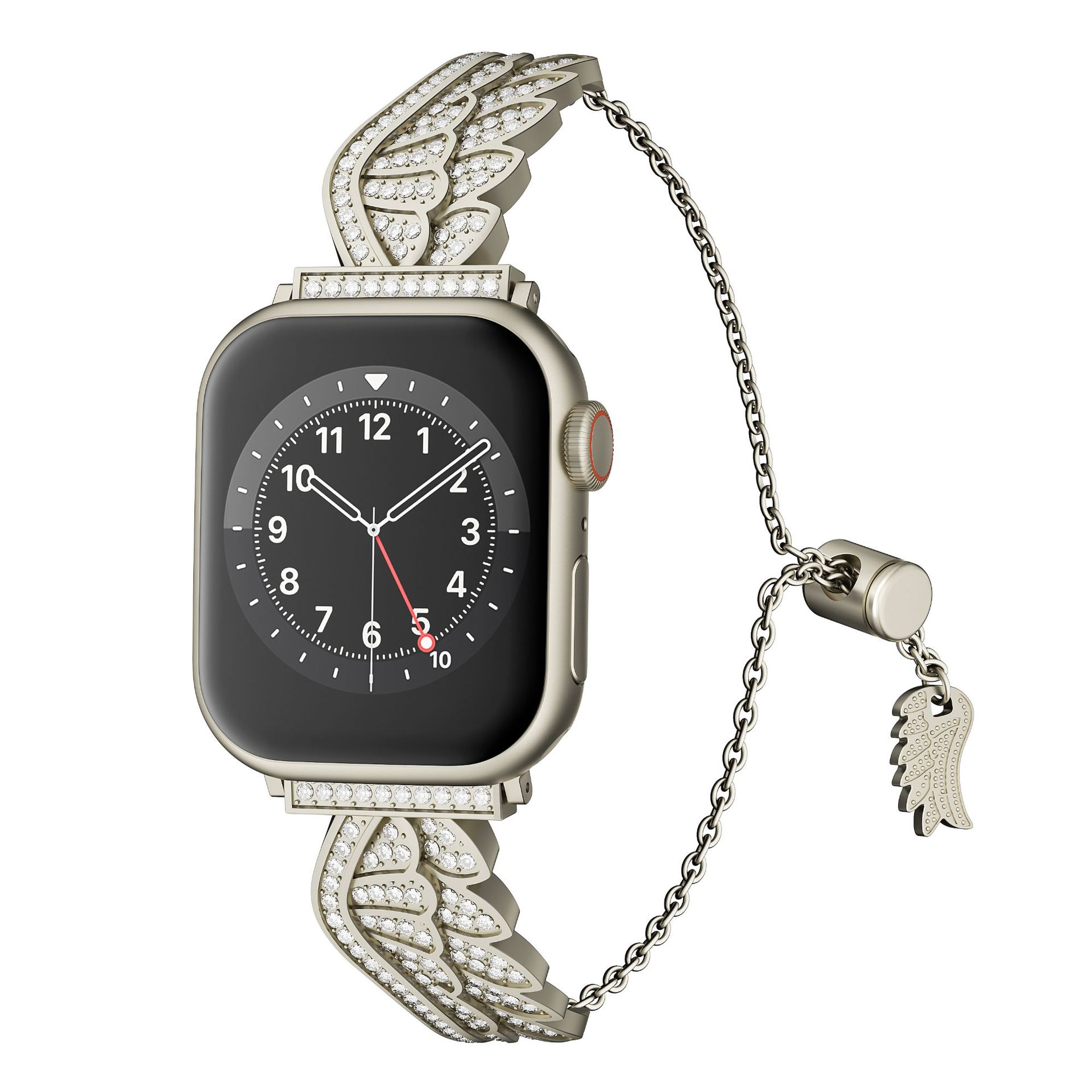 Picture of For Apple Watch Strap Wing Adjustment Chain appleiwatch910 Generation Metal Inlay Diamond Strap Wholesale