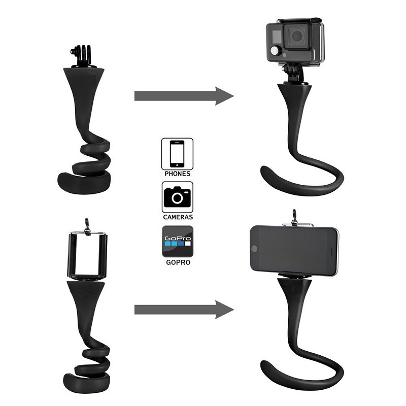 Picture of Lazy Mobile Phone Bracket Caterpillar Snake Bracket Desktop Bedside Car Mobile Phone Bracket Live Selfie Bracket
