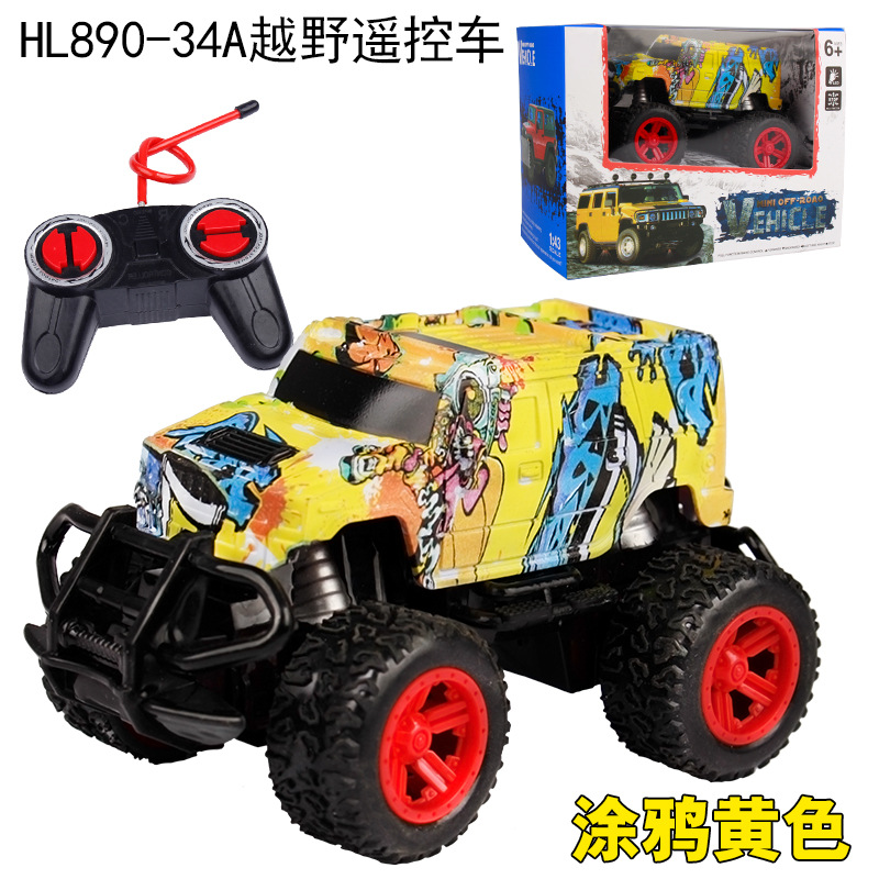 Picture of Amazon Graffiti Four-Way Wireless Remote Control Off-Road Climbing Remote Control Car Children's Electric Racing Off-Road Toy Car