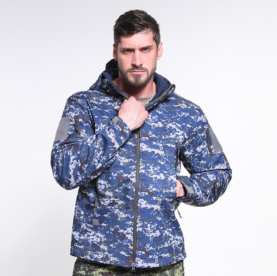 Picture of Shark skin soft shell assault coat size tactical military fans windproof warm outdoor mountaineering suit a generation of hair