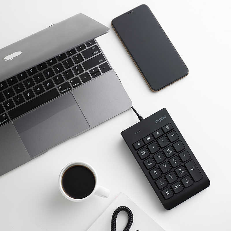 Picture of Rapoo K10 Wired Numeric Keyboard USB Driver-Free Office Desktop Computer Mini Bank Accounting