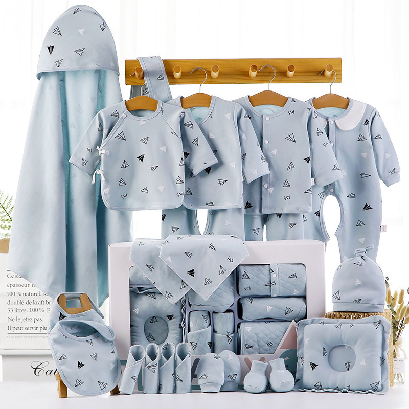 Picture of Baby airplane cartoon clothing gift box birth baby supplies collection gift box suit full set baby clothing gift box