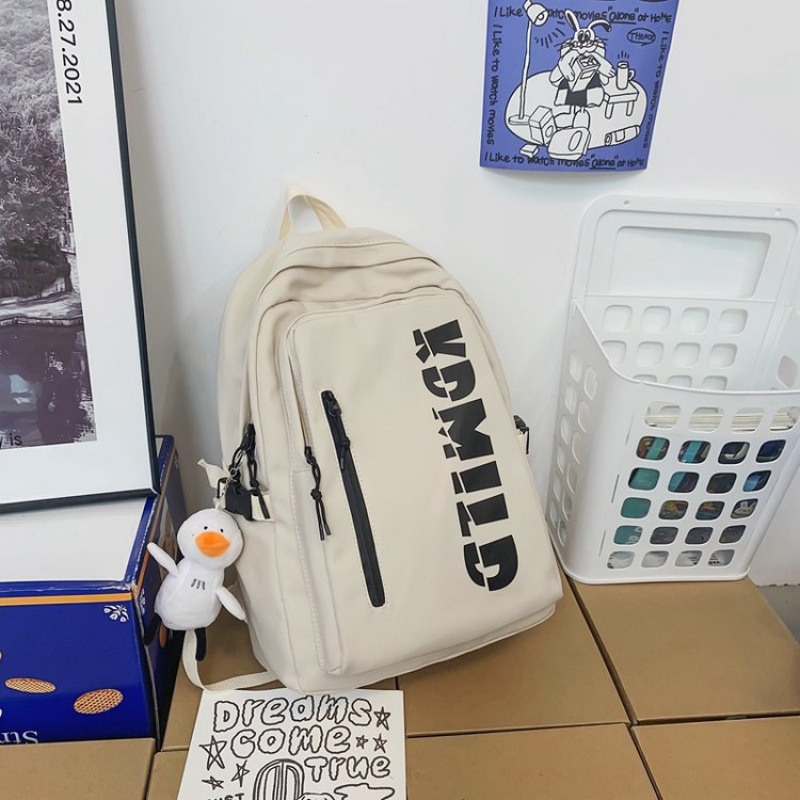 Picture of Retro Japanese Workwear Backpack Women's Niche Design American Campus Student School Bag Men's Large Capacity Backpack Trendy