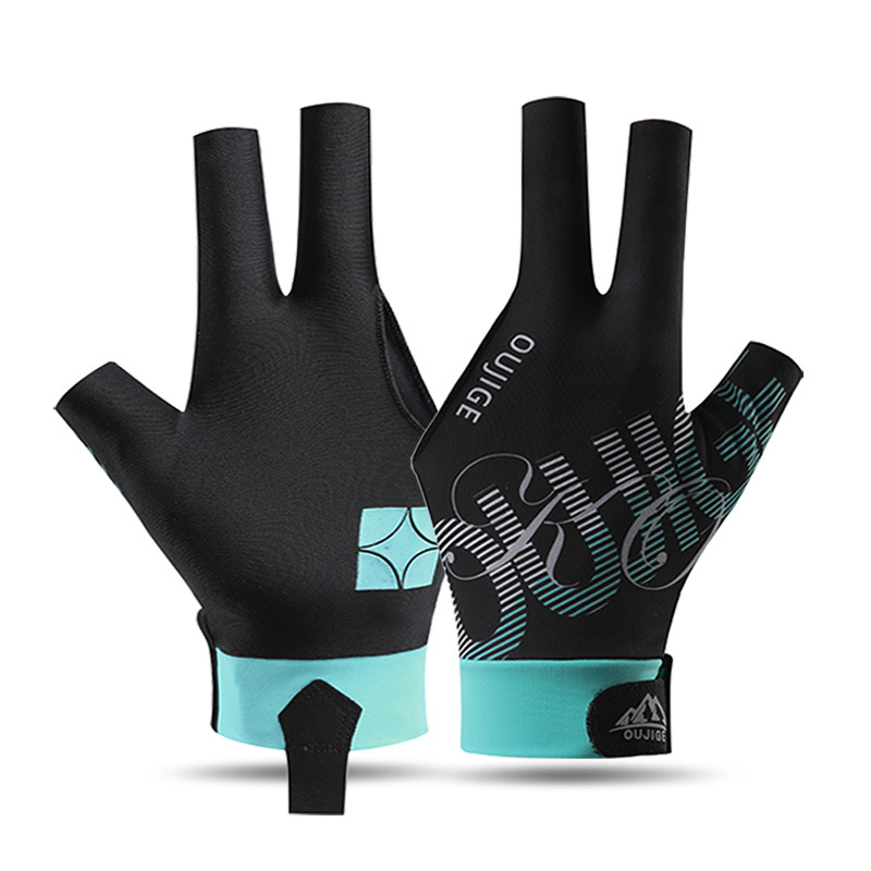 Picture of Billiards Gloves Three-finger Half-finger Non-slip Lightweight Breathable Single Billiards Hall Snooker Table Gloves for Men and Women