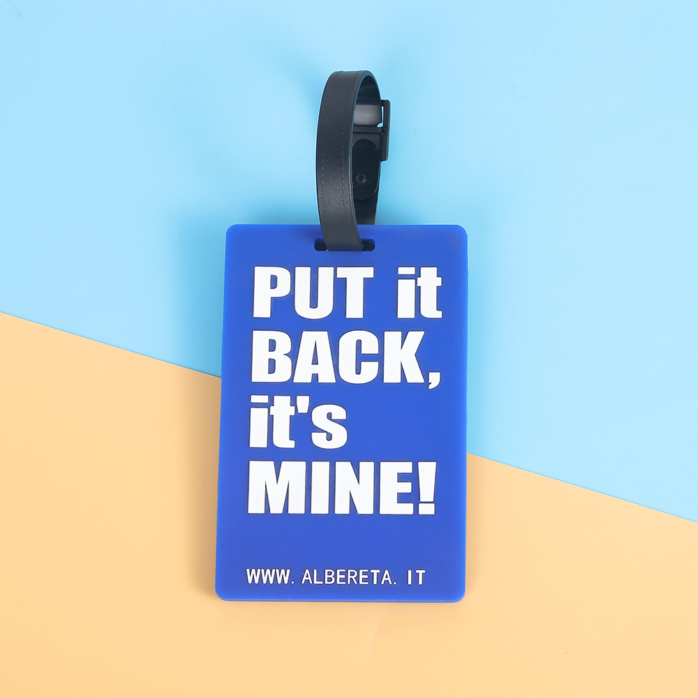 Picture of Amazon's New Cartoon Pvc Luggage Tag Bag Pendant Creative Card Holder Travel Suitcase Backpack Name Tag Wholesale