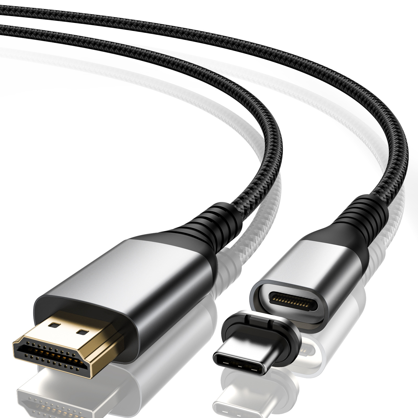 Picture of PD100W new type-c3.1 magnetic fast charging data cable HD video transmission Computer TV projection screen cable