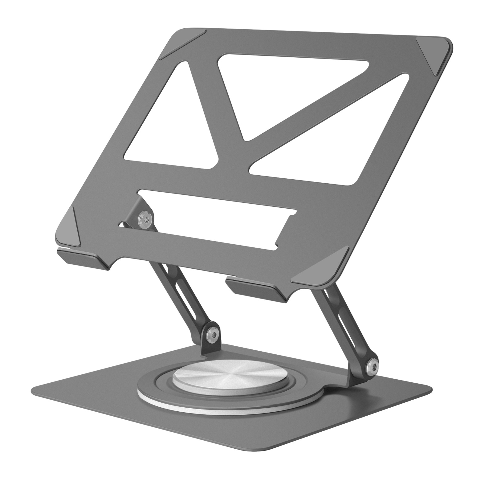 Picture of Rotating Laptop Stand Vertical Desktop Elevating Hollow Cooling Lifting Folding Metal Laptop Stand