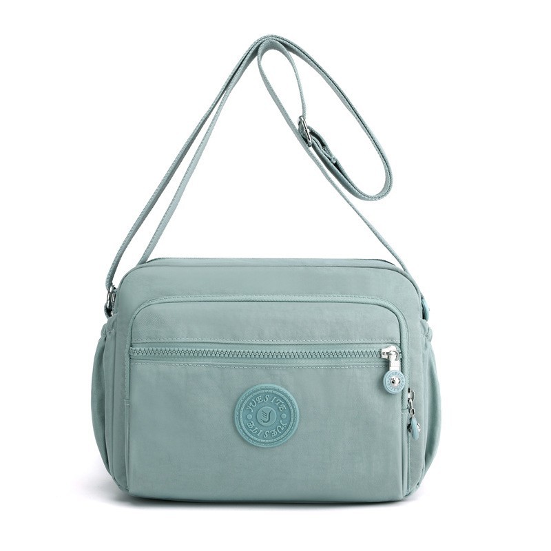 Picture of Fashionable Simple Women's Shoulder Bag Large Capacity Outdoor Shopping Bag Lightweight Waterproof Nylon Cloth Bag Crossbody Bag