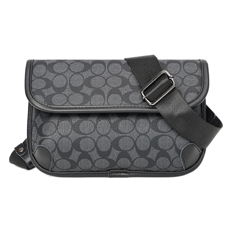 Spot Wholesale European and American Men's Small Bag Chest Bag Trendy Brand Youth Shoulder Bag Street Outdoor Crossbody Bag New Style 2025