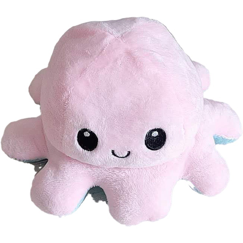 Picture of Cute flip octopus doll double-sided expression flip octopus plush toy doll wholesale custom LOGO