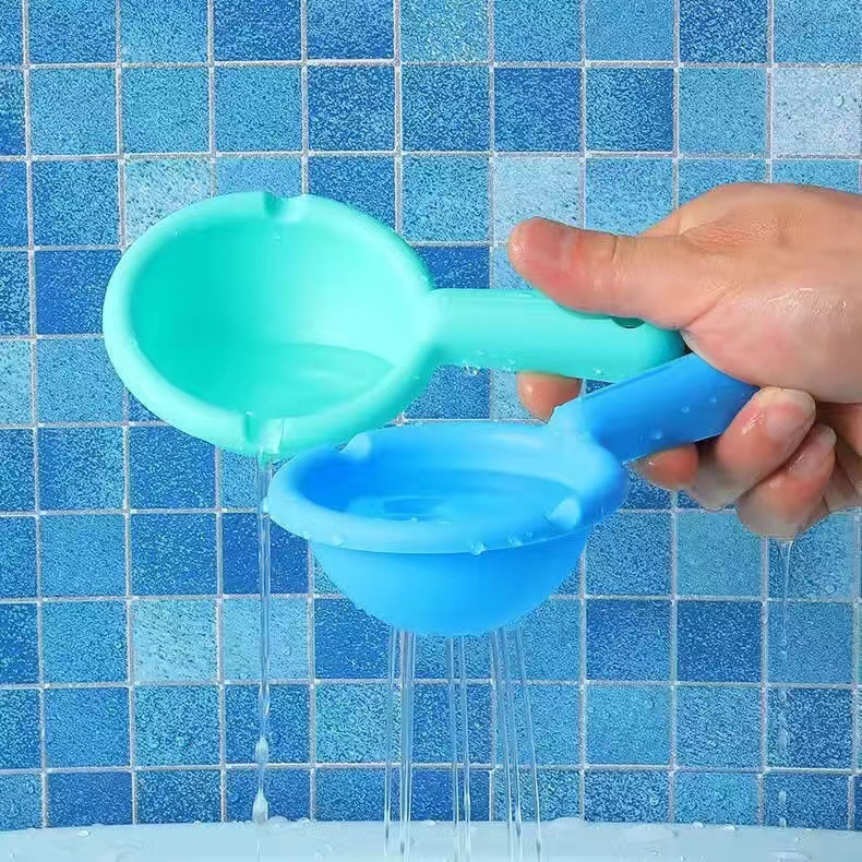 Picture of Cross-Border Children's Bathing Spinner Playing in the Water Windmill with Spoon Infant Bathroom Play Watercolor Rainbow Windmill Shower Toy