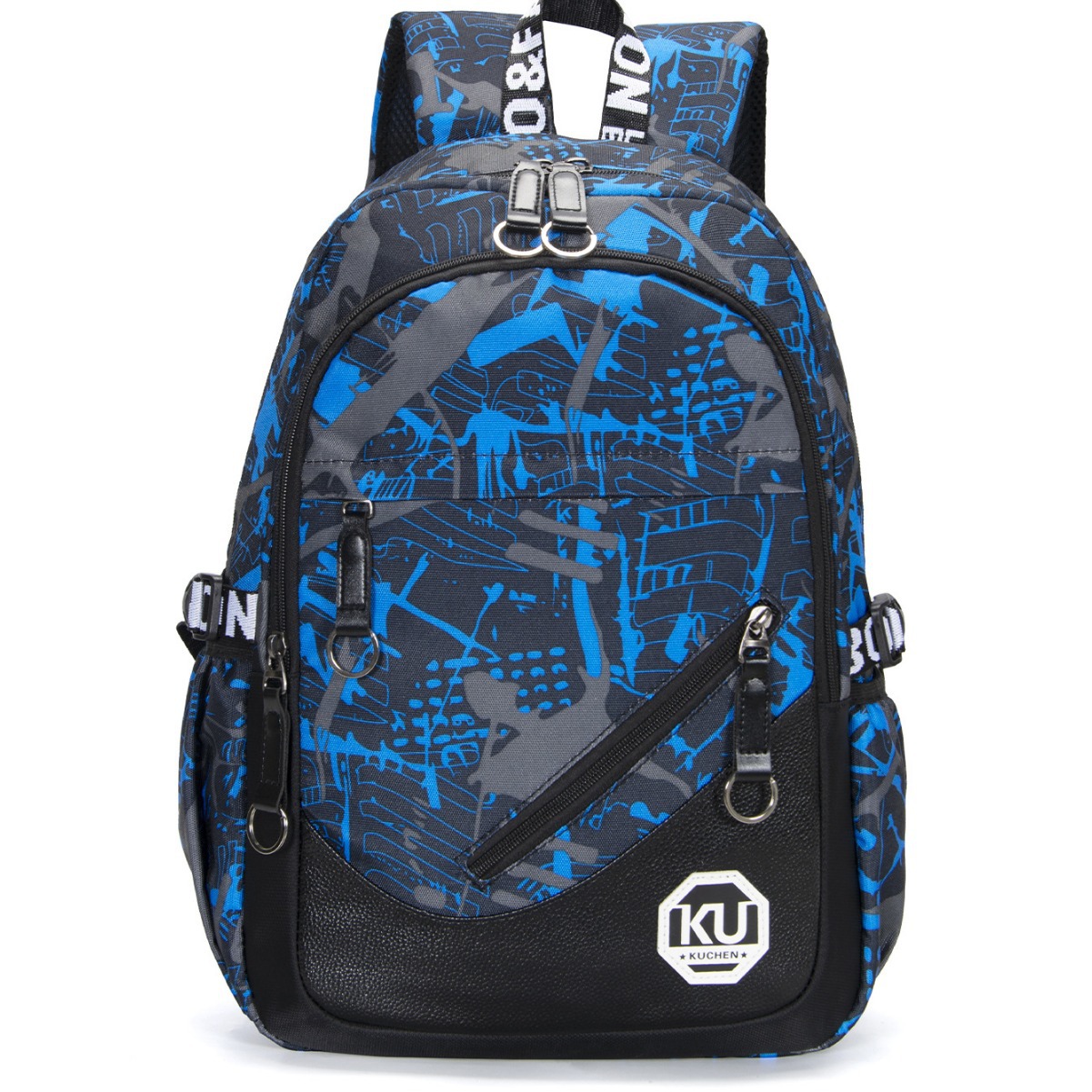Picture of 2023 new blue black schoolboy schoolbag backpack camouflage large capacity cross-border computer bag wholesale