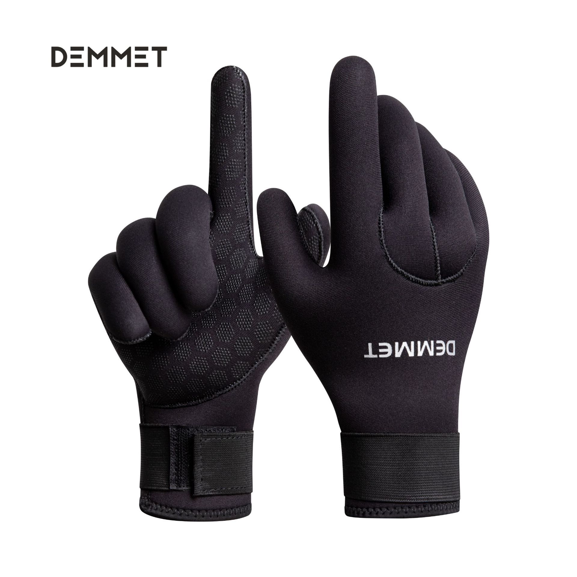 Picture of Cross-border diving gloves 3/5MM men's and women's non-slip anti-thorn wear-resistant snorkeling swimming gloves warm cold-proof in stock winter