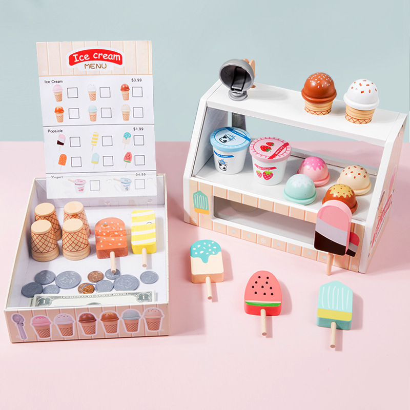 Picture of New wooden play house juicer children's simulation juicer parent-child interaction baby sharing toy kindergarten