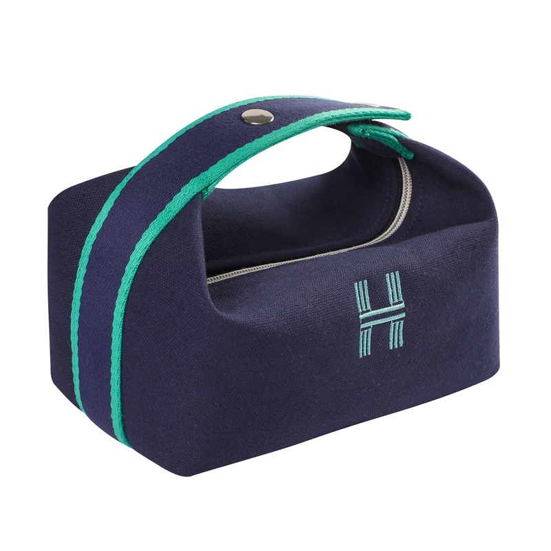 Picture of Cosmetic Bag Advanced Sense Simple Portable Size Capacity Portable Cosmetic Storage Bag Women's Internet Celebrity Canvas Toiletry Bag
