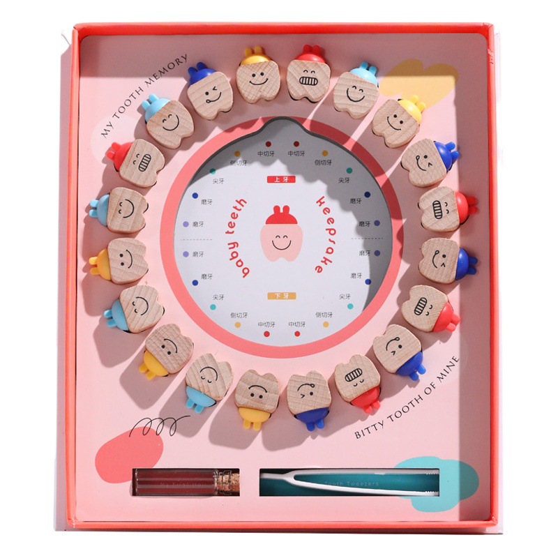 Children's nipple box commemorative girl's tooth storage box baby tooth change fetal hair collection boy's tooth box