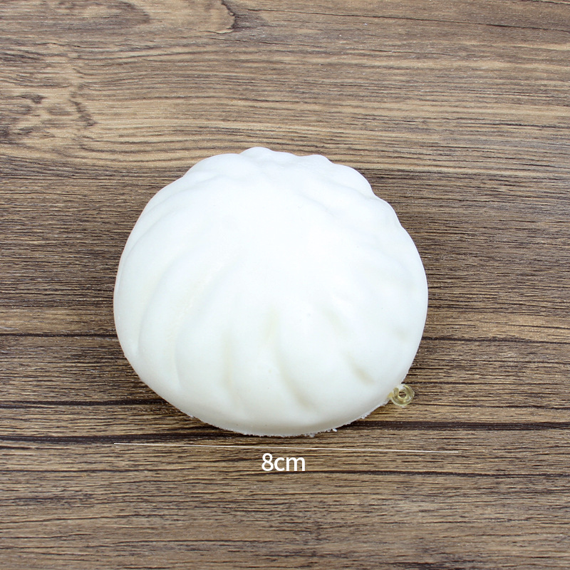 Picture of PU slow rebound simulation steamed buns dumplings flower roll model fake food food decompression pinch music toys