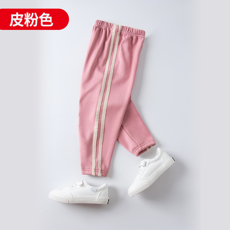 Picture of Men's and Women's Pants Fleece-lined Thickened Autumn Wear Children's Sports Pants Outer Wear Women's Spring and Autumn Warm Casual Pants