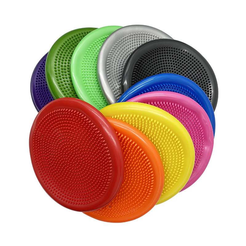 Picture of Yoga Massage Balance Mat Inflatable Thickened Yoga Trainer pvc Balance Plate Cushion Balance Pad Ball
