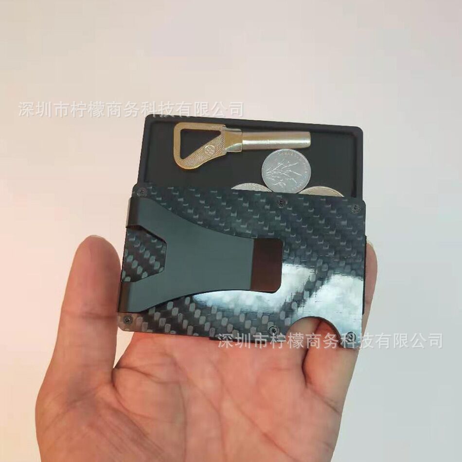 Picture of in stock wallet card holder universal aluminum alloy tray key coin multi-purpose storage box hardware coin box