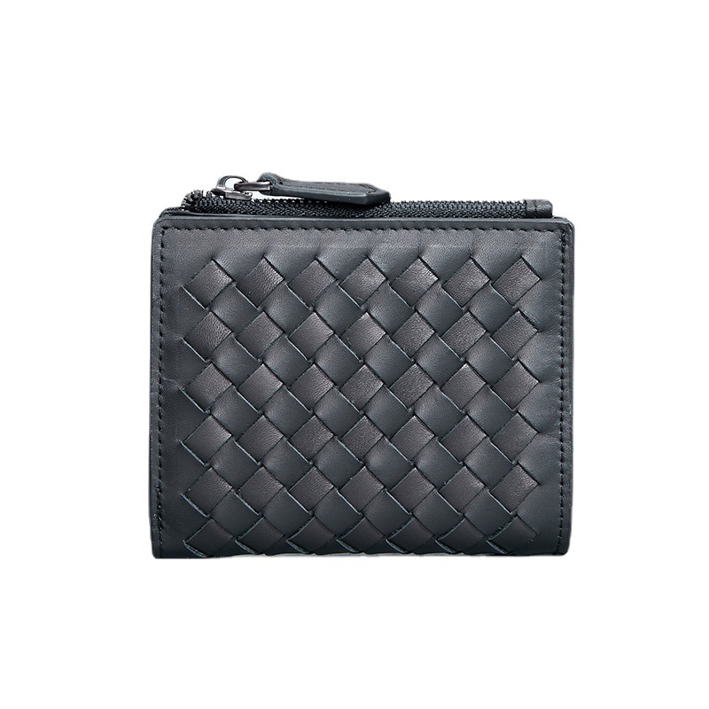 Factory spot genuine leather men's card bag coin purse first layer cowhide woven business casual small bag 2021 new fashion