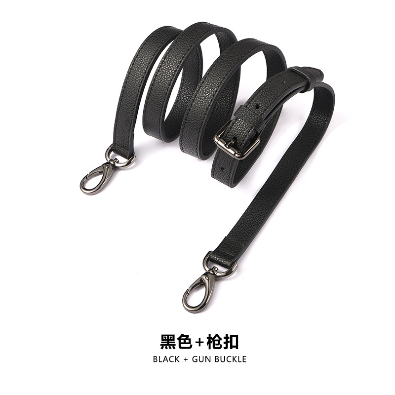 Picture of Ma Huangshi MHS-A-3 Black Litchi Pattern Adjustable Women's Bag Strap Single Buy Replacement Bandwidth Shoulder Strap Crossbody