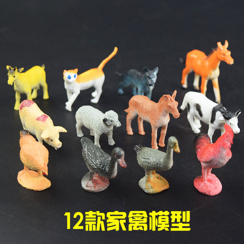 Picture of Amazon simulation model toy poultry animal model chicken duck cow model decoration children's toy wholesale