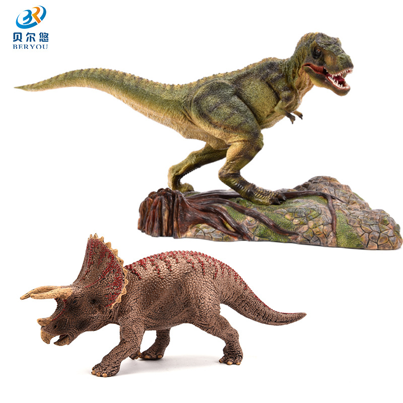 Cross-Border Solid Dinosaur Model Large Meat Dinosaur Can Move Meat Dinosaur Toy Simulation Model Educational Toy