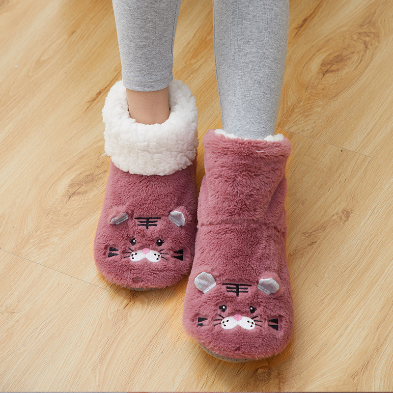 Picture of Autumn and Winter Children's Floor Socks Baby Indoor Home Toddler Socks fleece-lined Thickened Baby Non-Slip Shoes Socks Shoes Cotton Shoes