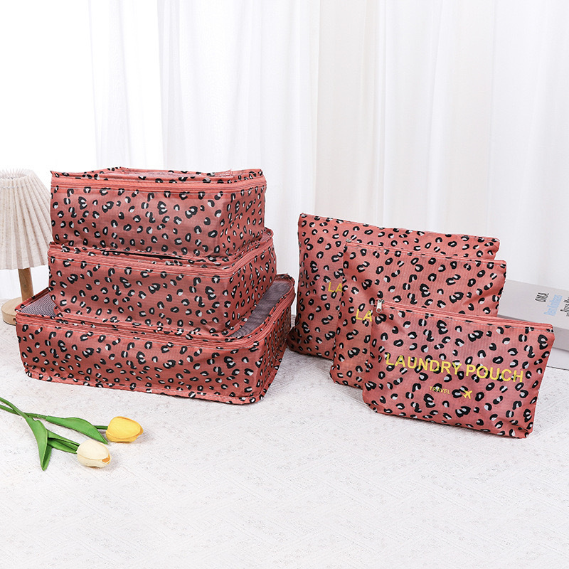 Waterproof luggage travel storage color six-piece set travel clothing storage color six-piece set source supply