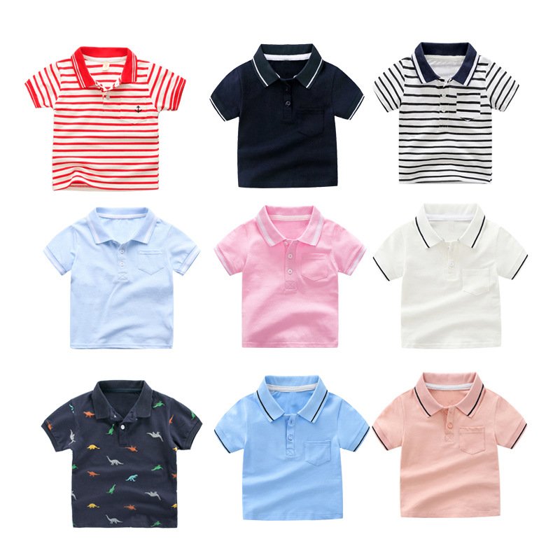Picture of Boys' Summer Short-sleeved T-shirt Children's Round Collar Shirt Baby's Three-dimensional Cartoon Casual Short-sleeved Top New Fashionable