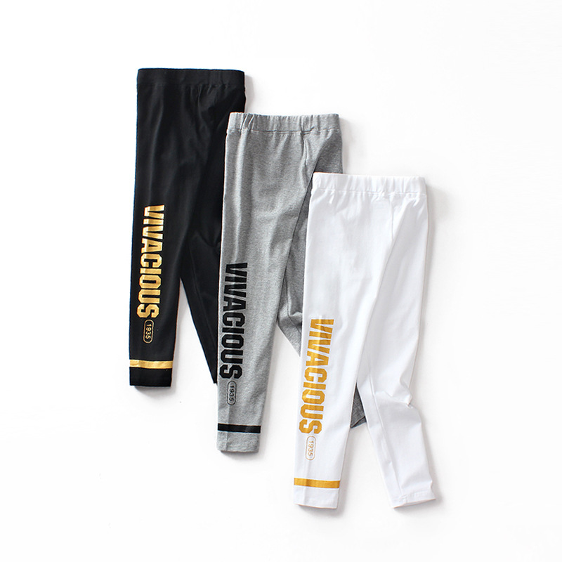 Picture of Autumn Children's Pants Korean Style New Girls' Leggings Medium and Large Children's Small Leg Pants Anti-Mosquito Pants Girls' Trendy Pants Wholesale