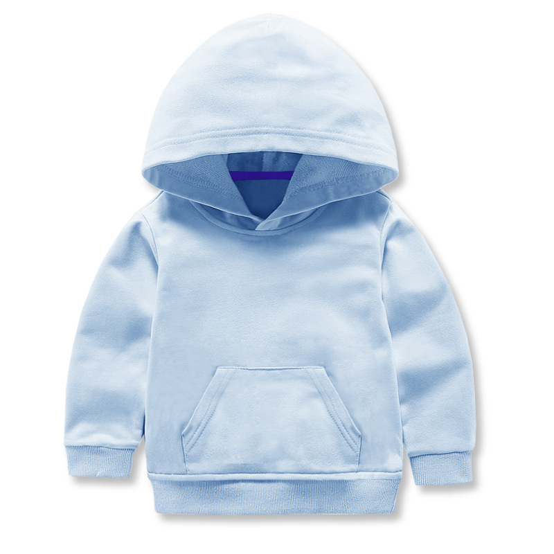 Picture of Autumn new children's clothing children's solid color hooded vests boys and girls long sleeve hoodie jacket coat a generation of hair
