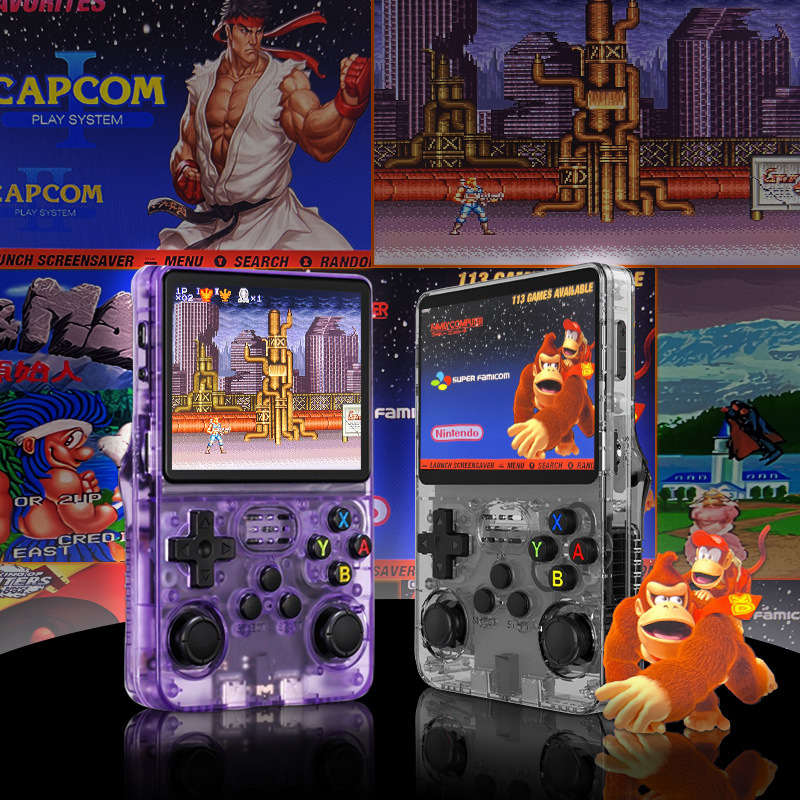 Picture of r36 handheld game machine nostalgic retro GBA arcade home classic all-in-one machine double double rocker open source system