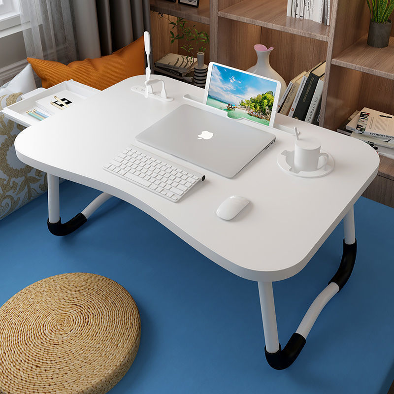Picture of Bed Desk Computer Desk Dormitory Simple Folding Table Bedroom Simple Student Learning Small Table Lazy Writing Desk