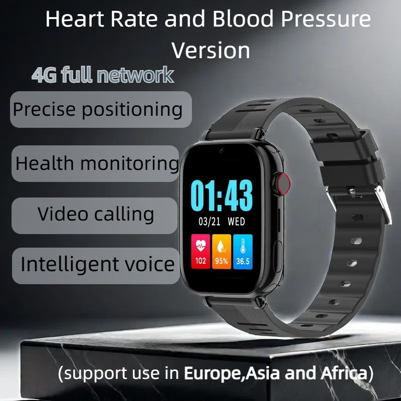 Picture of Cross-border e-commerce cream foreign trade Netcom 4G children's positioning smart watch children's phone watch GPS HD