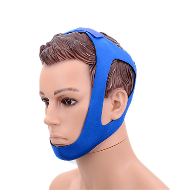 Picture of Triangle anti-snoring belt chin belt V-face pressure mask snoring belt face support strap health care fixed breathing correction belt