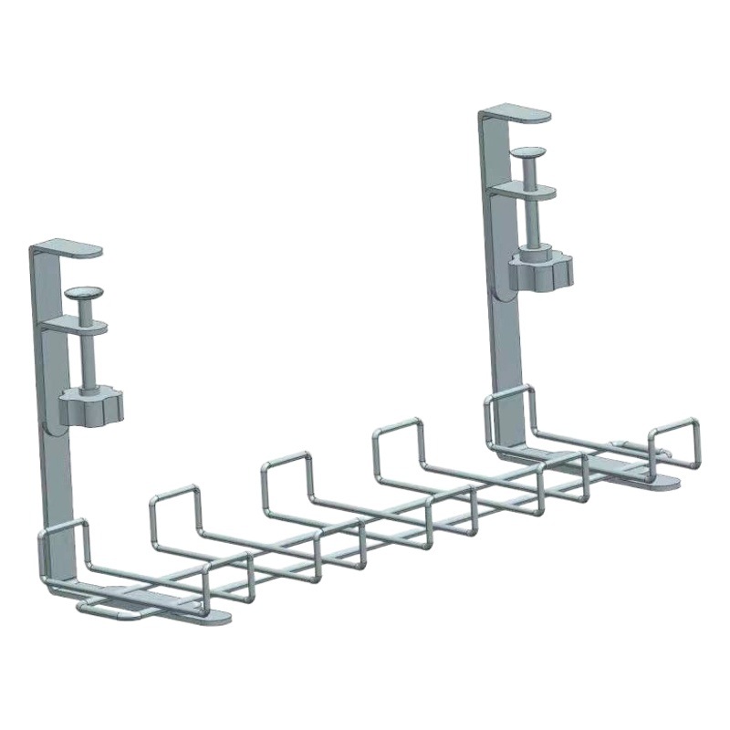 Thick under-Desk Wire Organiser Wire Socket Organize Storage Box Adjustable Desk Bottom Storage Rack