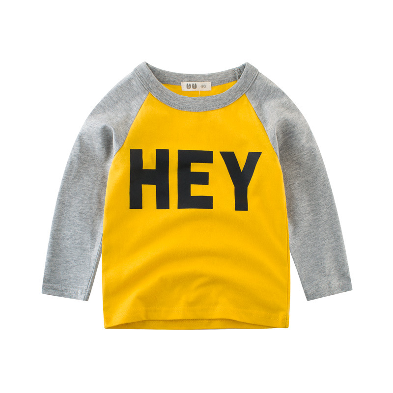 Picture of 27Kids Kidsren's Clothing Autum New Product 2025 Kidsren's T-Shirt Korean Style Baby Long-Sleeved Top Boy's Bottoming Shirt Ins