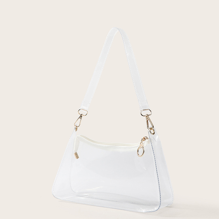 Picture of Europe and Middle East Fashion Jelly Transparent Bag Frog Underarm Bag Dumpling-shaped Portable Shoulder Bag Women's Bag Small Bag