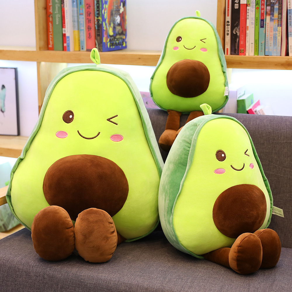 Picture of Internet Celebrity Same Style Instagram Style Aocado Pillow Plush Toy Cute Creative Fruit Rag Doll Pillow for Men and Women Gift