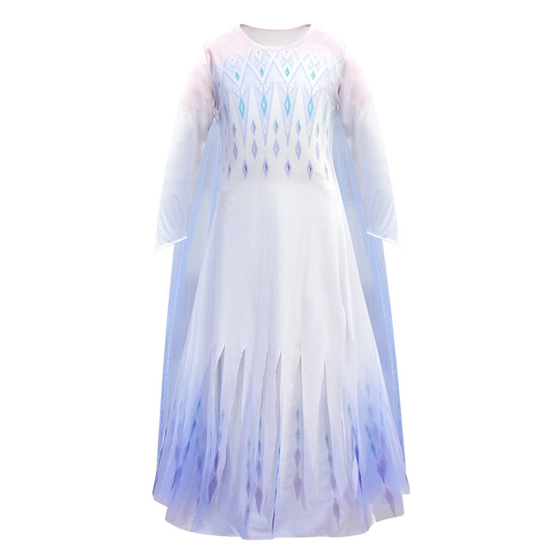 Picture of Ice and Snow 2 Mesh Shiny Colorful Diamond Sequins Long Sleeve Dress Long Dress