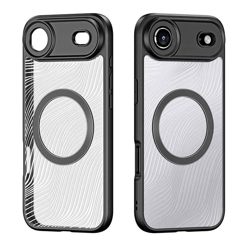 Picture of Suitable for Iphone17Pro Transparent Frosted Mobile Phone Case Wholesale Magsafe Magnetic Apple 17 Stand Back Case