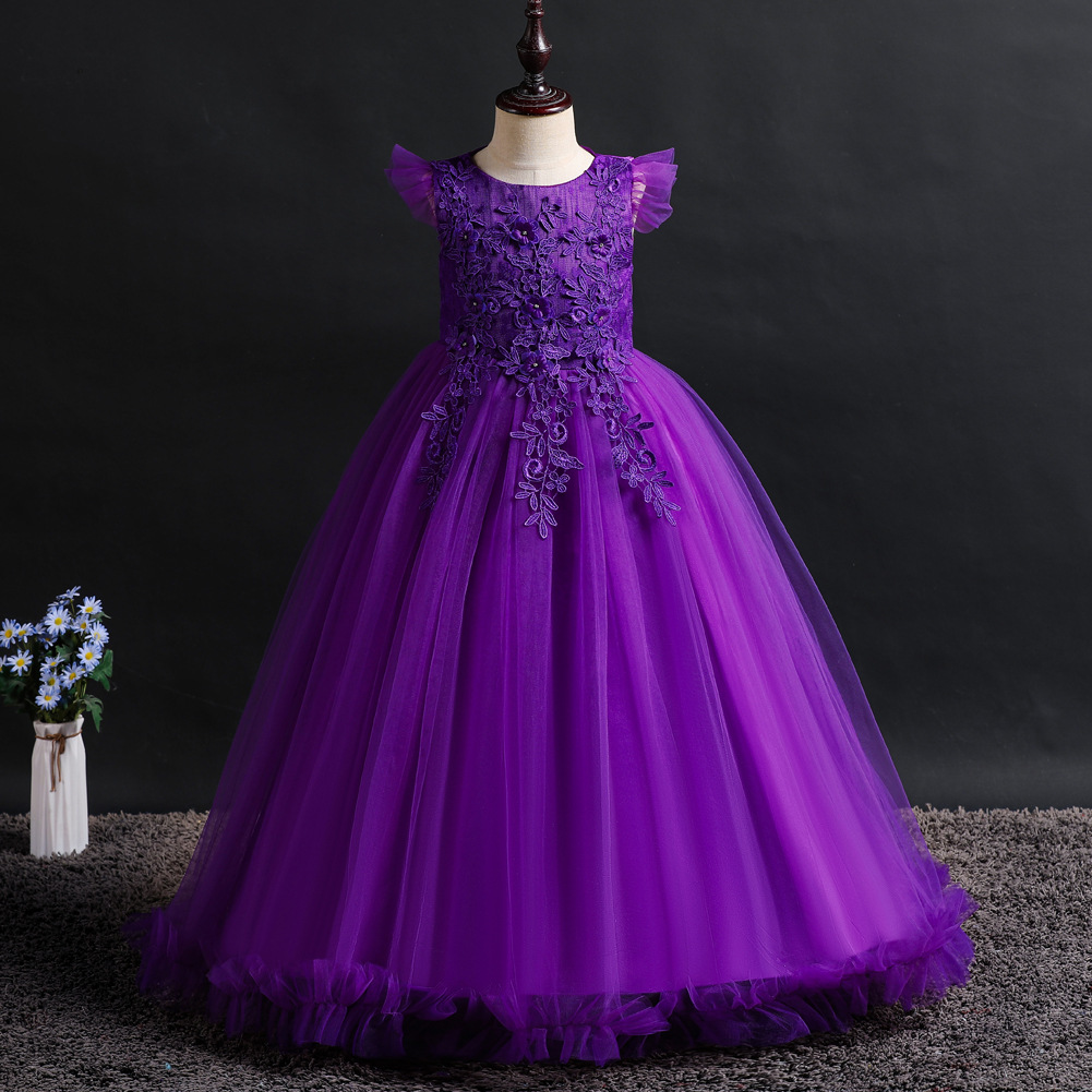 Picture of New Explosions Girls Dress children's Wedding Dress Flower Princess Dress Dress children's Dress children