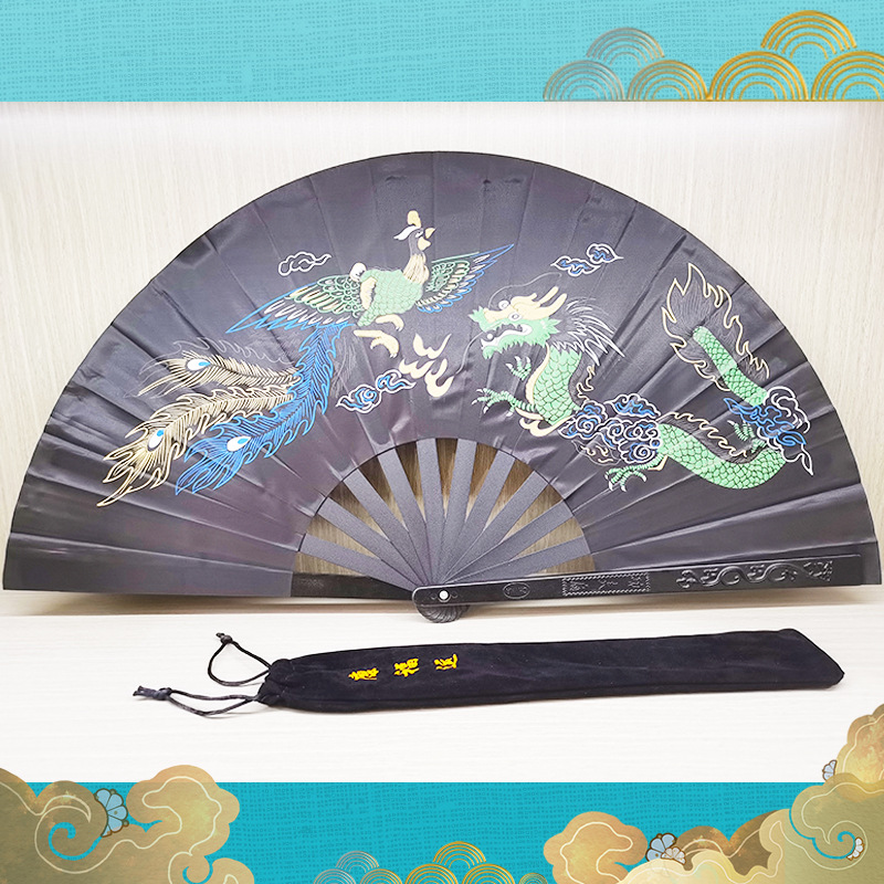 Picture of Tai Chi Kung Fu Fan Aluminum Magnesium Alloy Fan Performance Fan Morning Exercise Fan Hands Fan Tai Chi Fan Factory Direct Fan Folding Fan