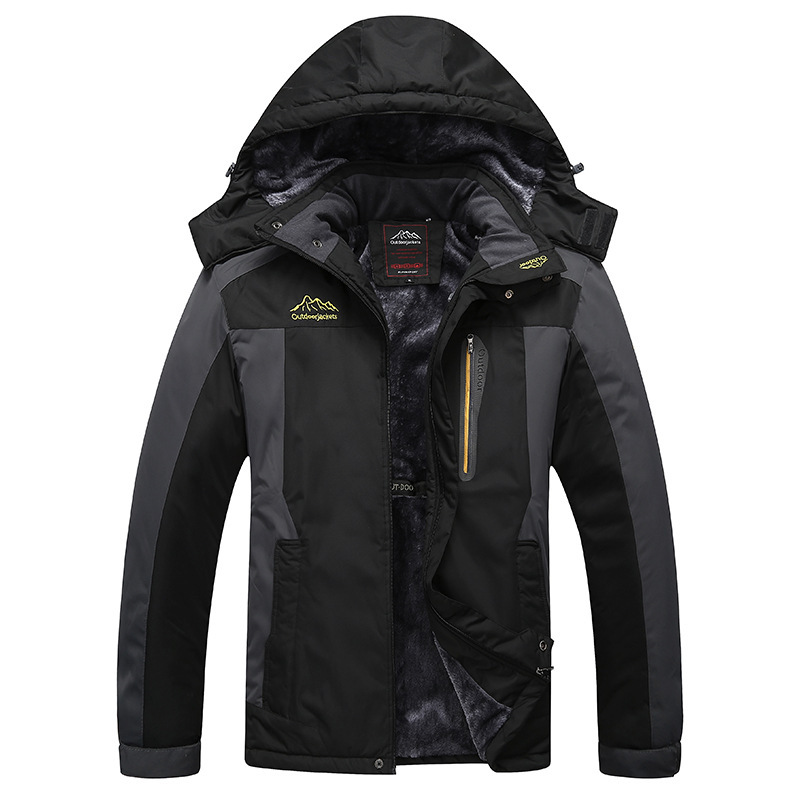 Picture of 2025 Amazon Warm Winter Cotton Outwear Export Wish Large Size Mountaineering Clothing Fleece-Lined Thickeneded Outdoor Jacket